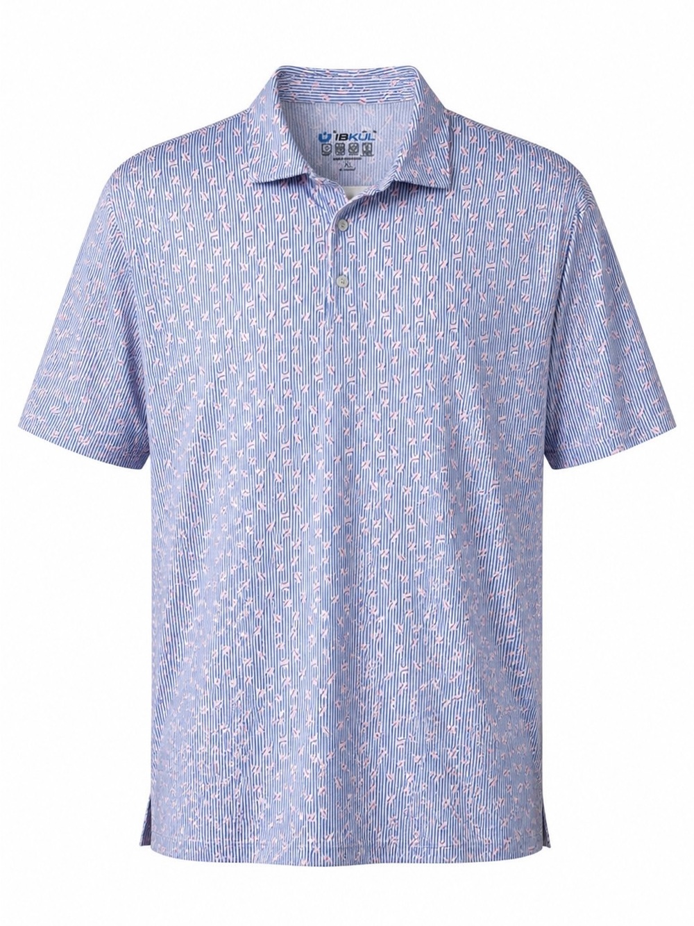 IBKUL IceFil UPF 50+ Baseball Print Polo Shirt XL